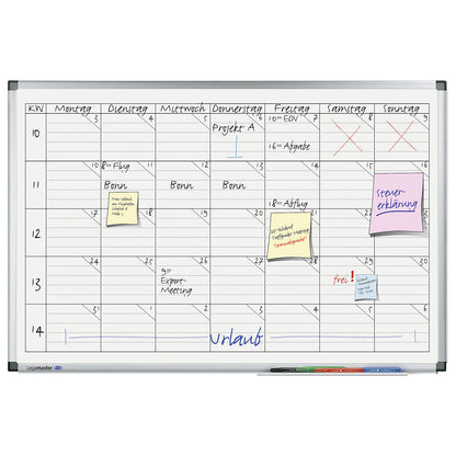 Premium universal planner, for 5 persons/objects, WxH 900 x 600 mm.