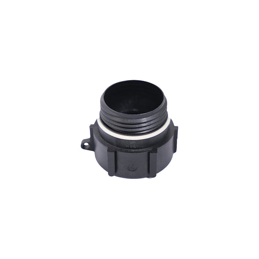Adapter, for insulated containers, S 56x4 outside to 2'' BSP inside, black.