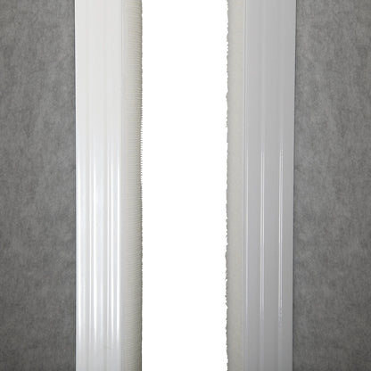 MAULconnecto partitioning system, 2x acoustic, 1x whiteboard, white/light grey, castors.