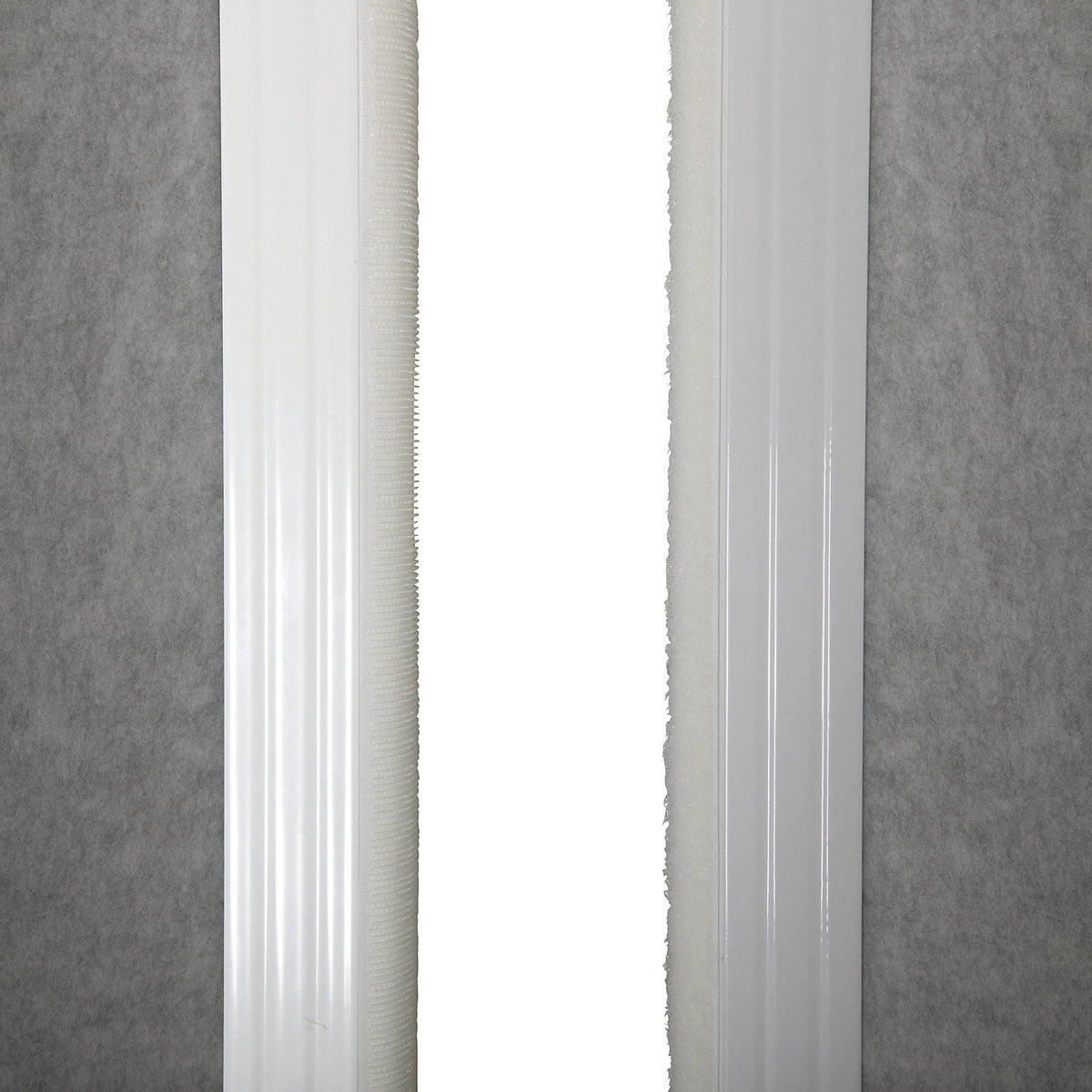 MAULconnecto partitioning system, 2x acoustic, 1x whiteboard, white/light grey, castors.