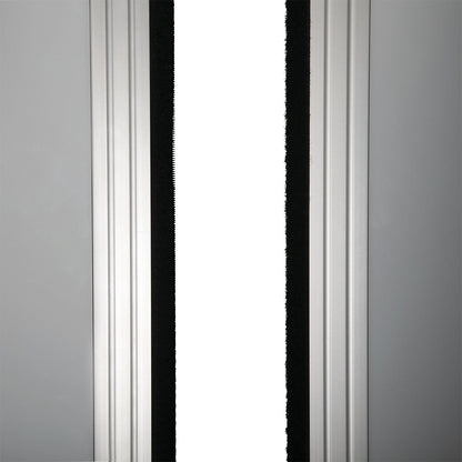 MAULconnecto partitioning system, 2x whiteboard, 1x acoustic, white/light grey, castors.