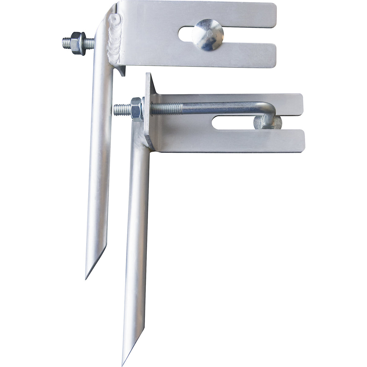 COMBI ladder tips, 1 pair, grey.