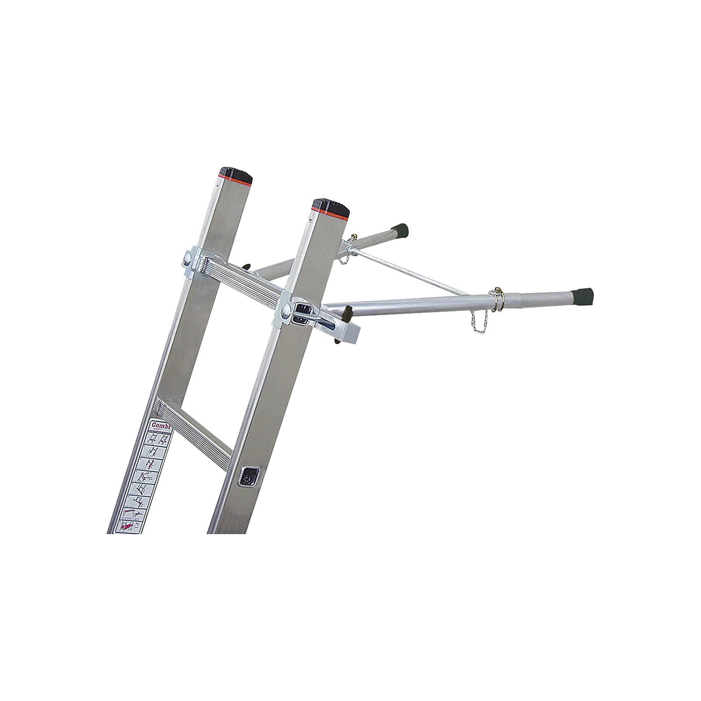 COMBI wall spacer, aluminium, grey.