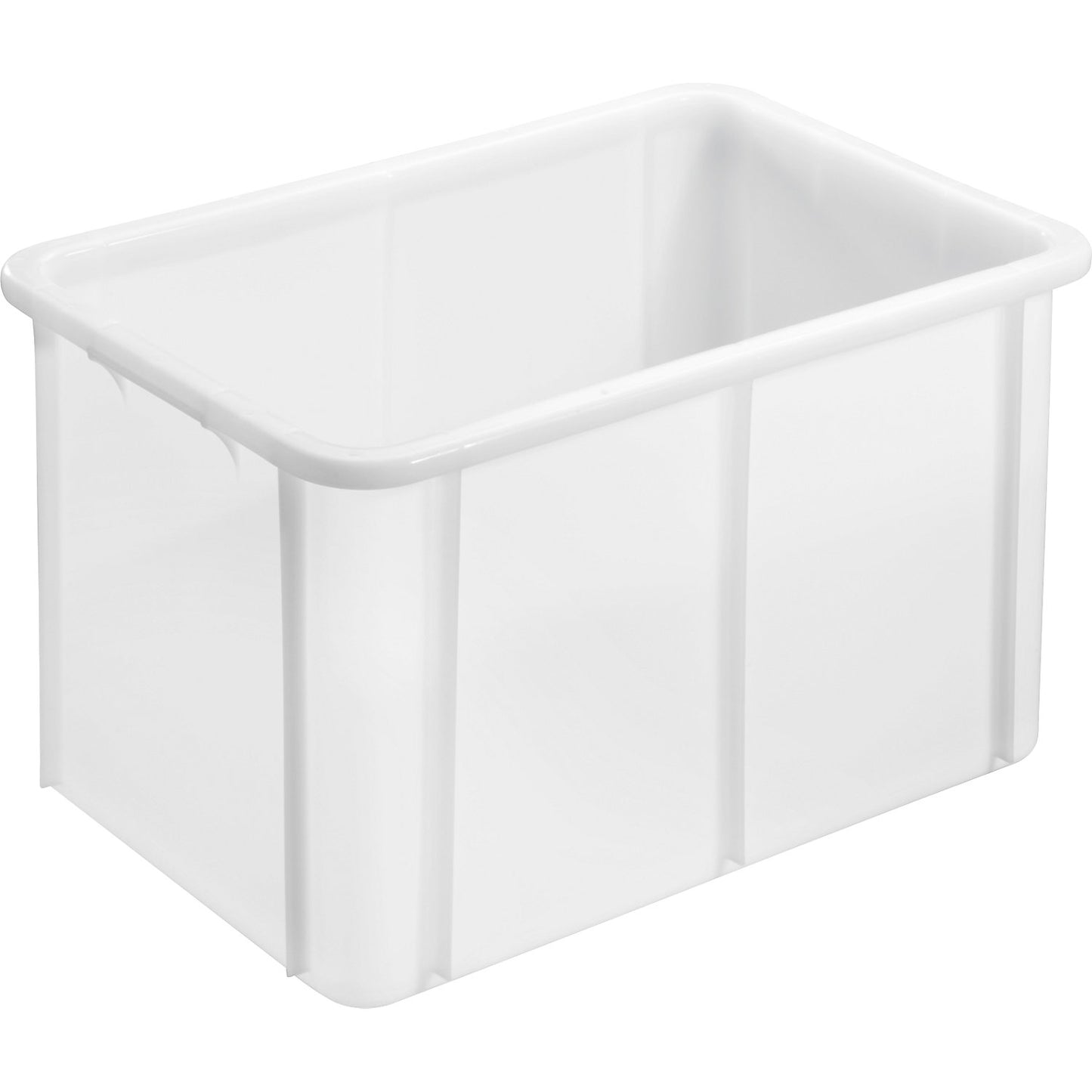Plastic container, natural colour, stackable, LxWxH 600 x 400 x 320 mm.