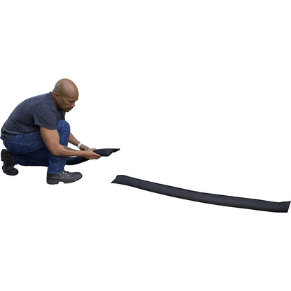 Flood prevention hose, pack of 2, black, LxWxH 1524 x 203 x 6 mm.