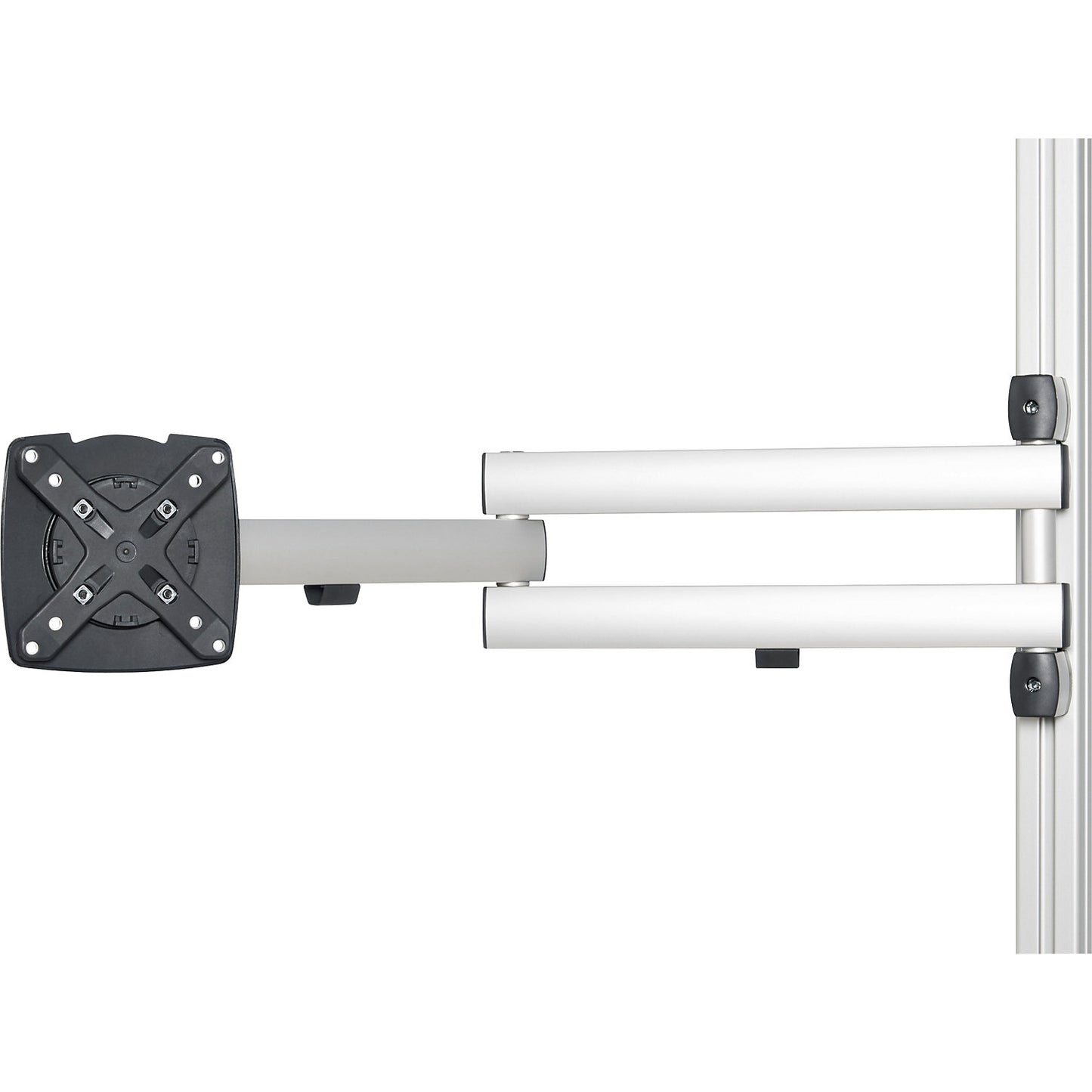 Swivel arm, for flat panel screen, with 3 joints, reach 700 mm.
