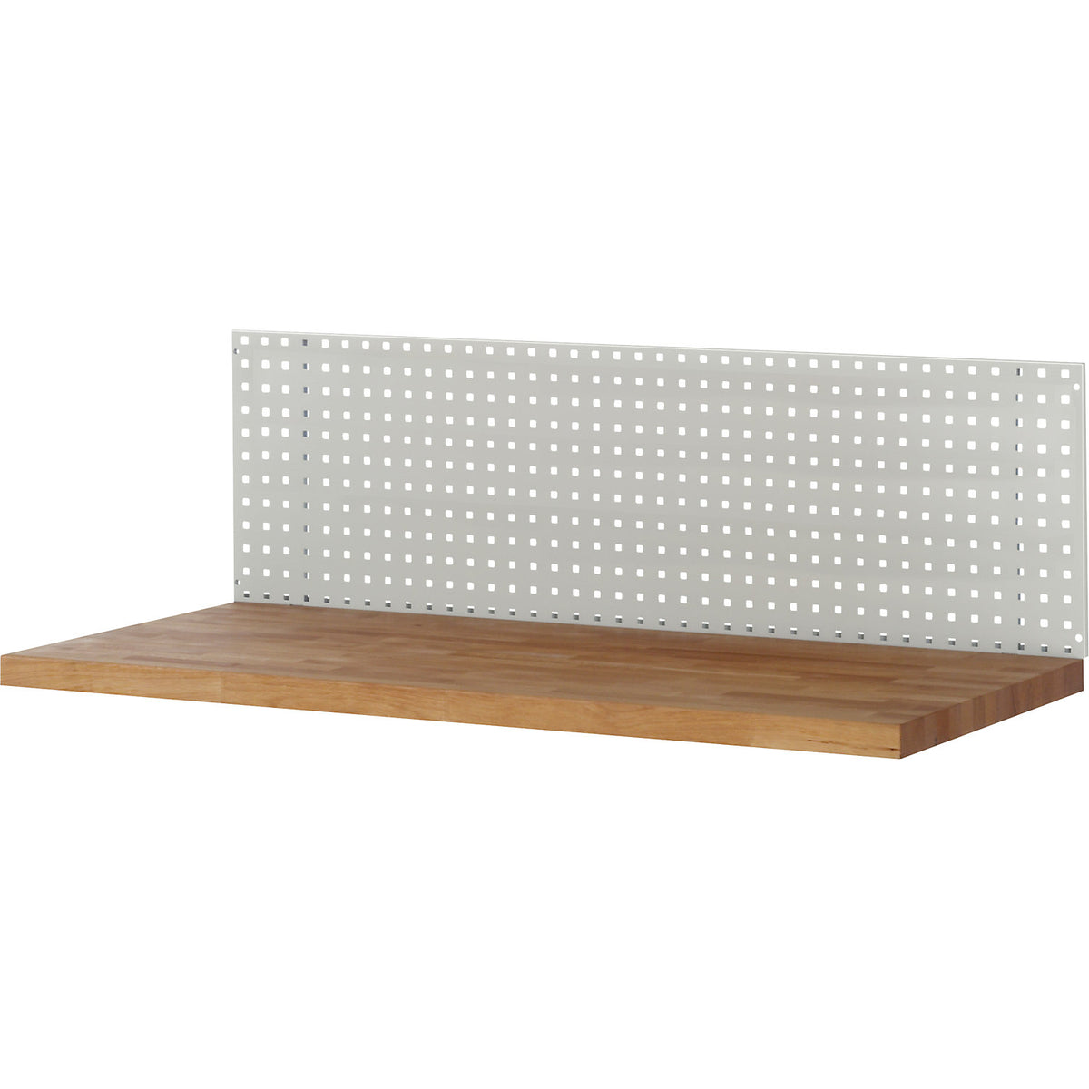 Perforated panel, for workbench installation, WxDxH 3000 x 15 x 450 mm.
