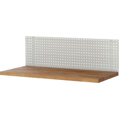 Perforated panel, for workbench installation, WxDxH 3000 x 15 x 450 mm.