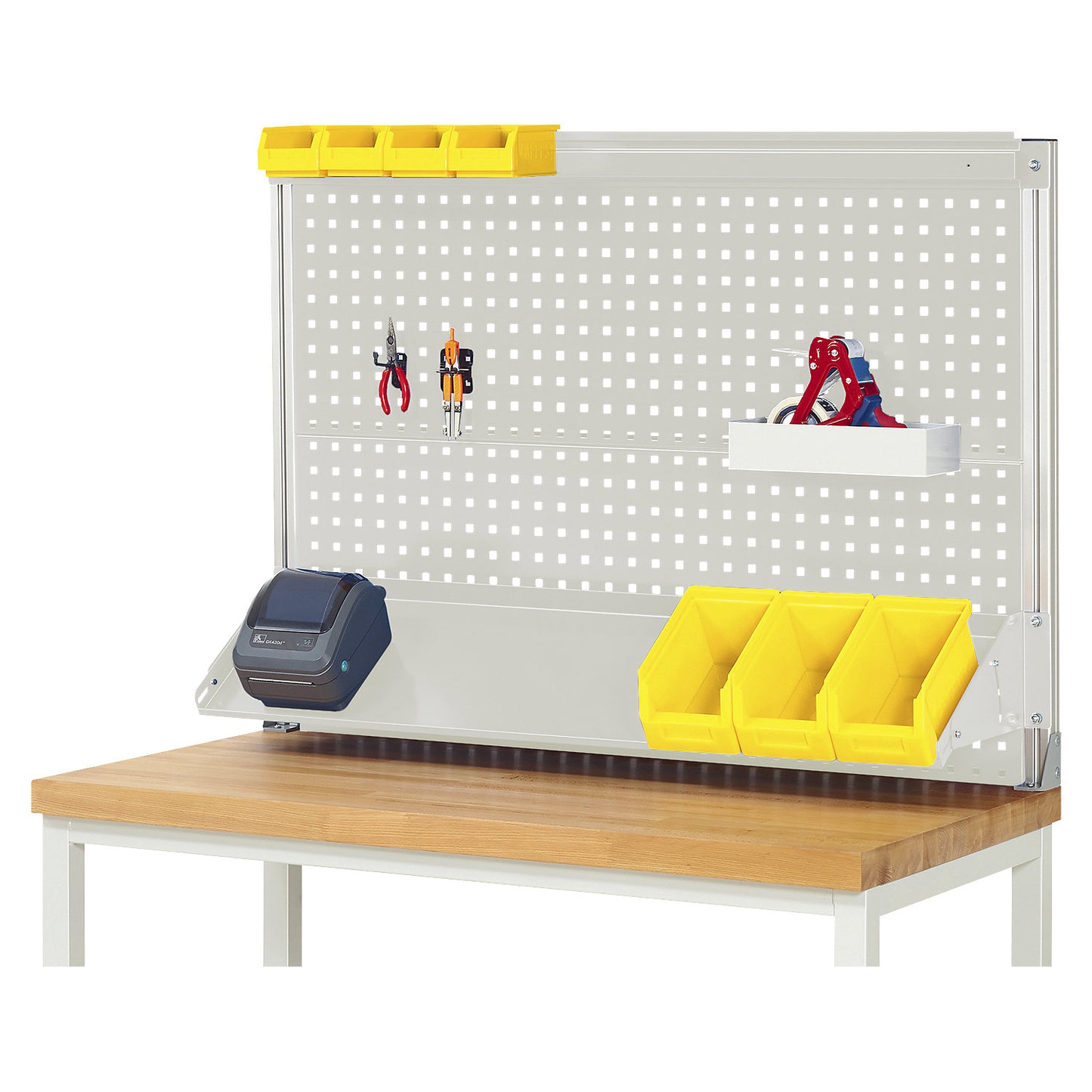 System add-on set 8, for workbench, wxDxH 1250 x 350 x 900 mm.