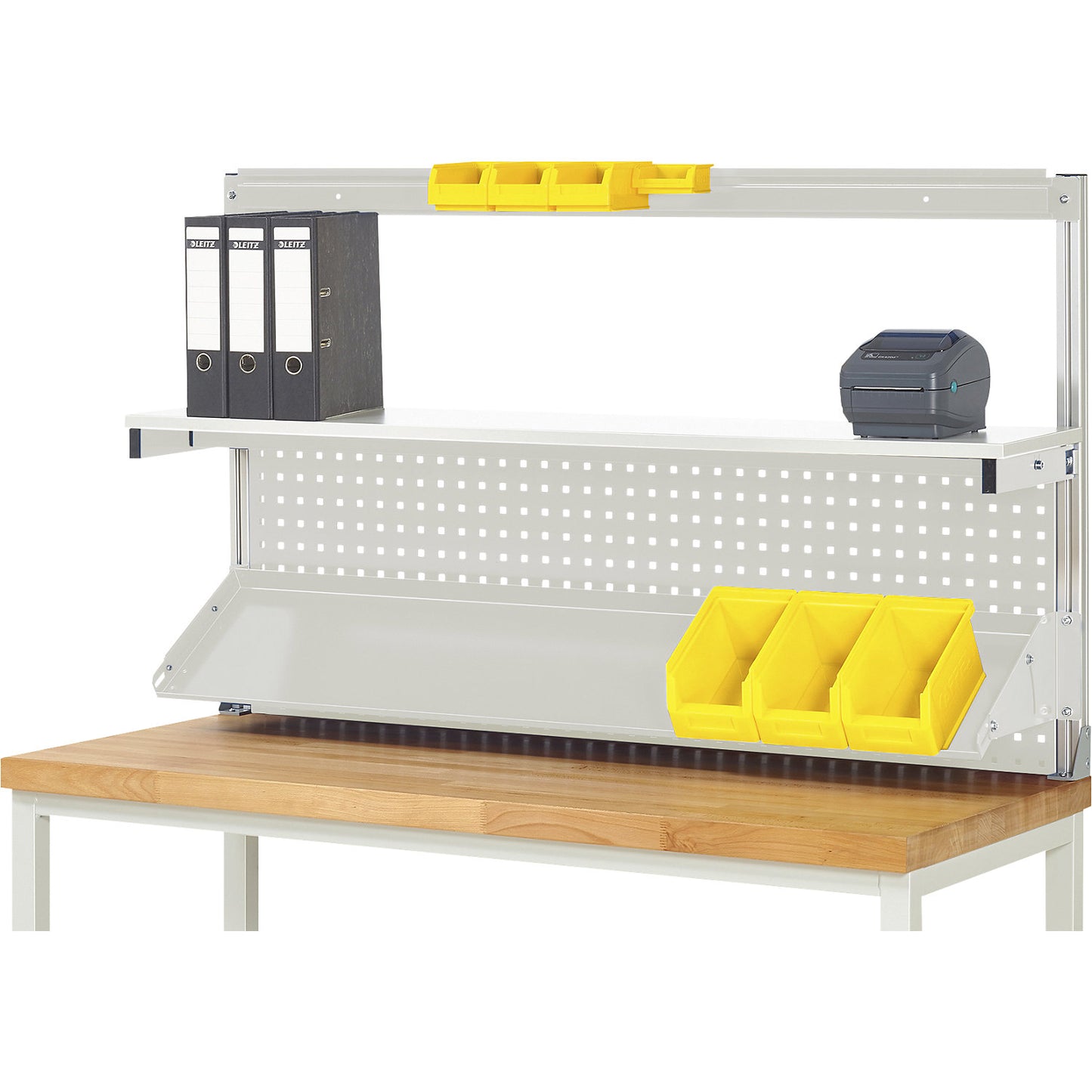 System assembly set 7, for workbench, WxDxT 1500 x 350 x 900 mm.