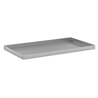 CustomLine shelf, for assembly trolley, stainless steel, LxWxH 900 x 500 x 40 mm.