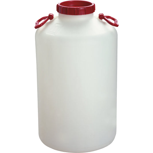 Balloon canister, food safe, polyethylene (PE), capacity 25 l, height 520 mm.