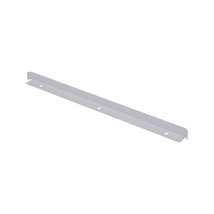End stop, width 373 mm, light grey.
