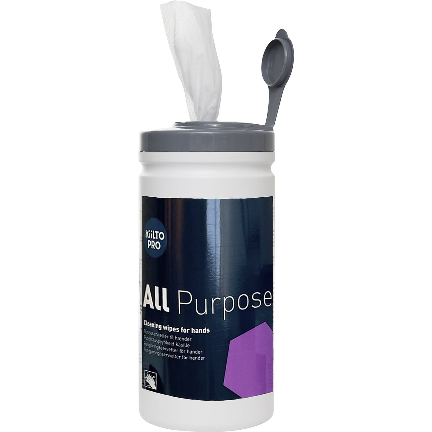 Cleaning cloths, moist, lint free, 6 x 100 cloths, LxW 250 x 200 mm.
