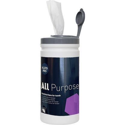 Cleaning cloths, moist, lint free, 6 x 100 cloths, LxW 250 x 200 mm.