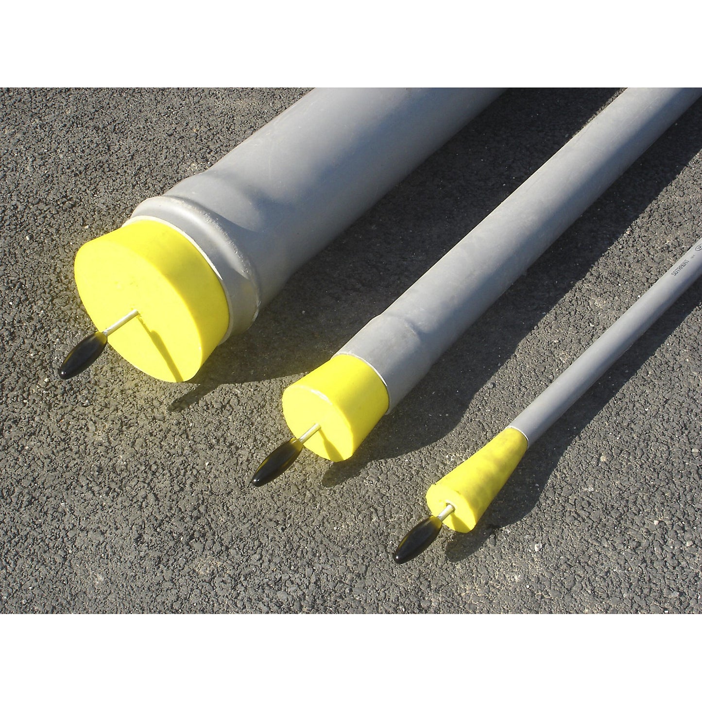 Flexible sealing plug, reusable, with transport/storage box, Ø 85 - 120 mm, height 160 mm.