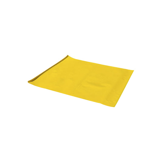 Single use sealing mat, PU coating, yellow, LxW 700 x 700 mm, 1 mat.