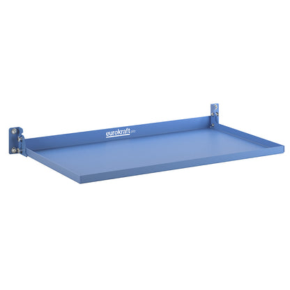 CustomLine platform, folding, for assembly trolleys and shelf trucks, light blue RAL 5012.