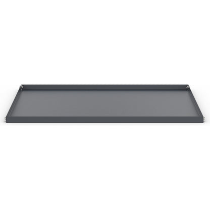 Inclined shelf CustomLine, for assembly and shelf trucks, charcoal RAL 7016.
