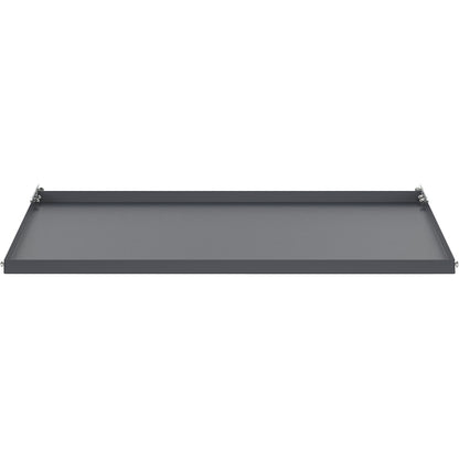 Inclined shelf CustomLine, adjustable, for assembly and shelf trucks, charcoal RAL 7016.