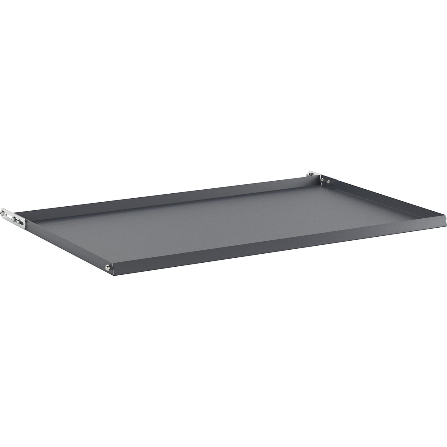 Inclined shelf CustomLine, adjustable, for assembly and shelf trucks, charcoal RAL 7016.