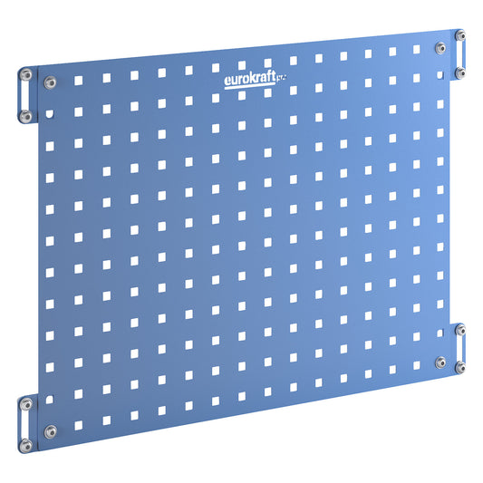 CustomLine perforated pannel, for assembly trolleys and shelf trucks, light blue RAL 5012.