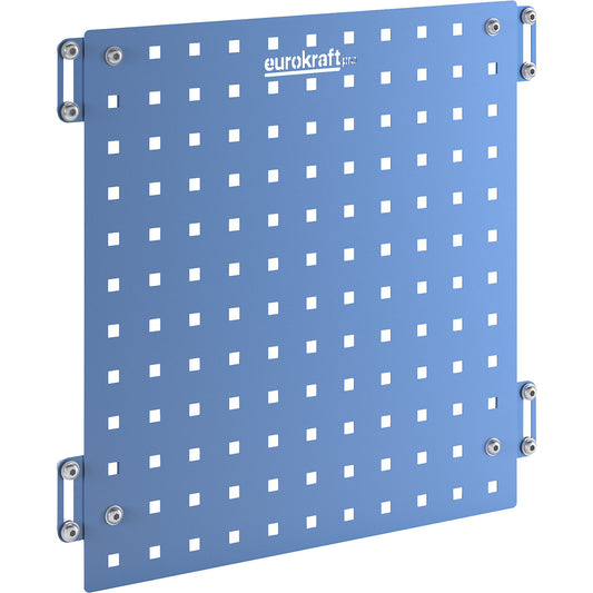 CustomLine perforated pannel, for assembly trolley, light blue RAL 5012.