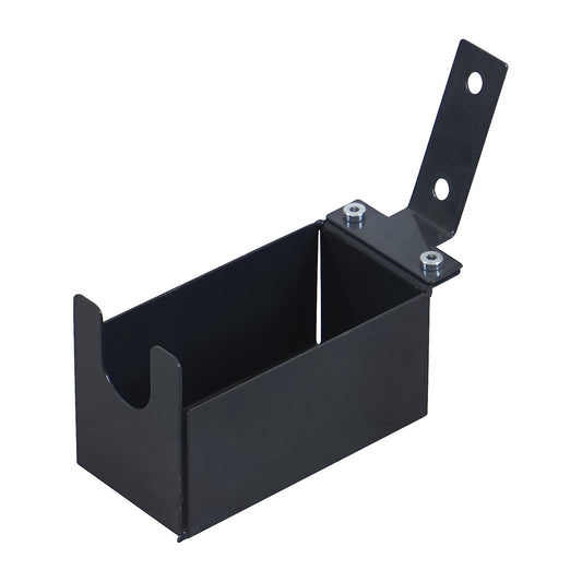 CustomLine holder for adhesive tape dispenser, for assembly trolleys and shelf trucks, for tape width 50 mm, charcoal.