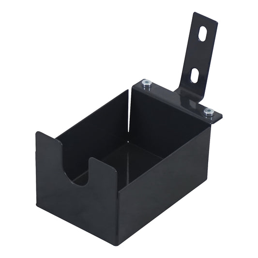 CustomLine holder for adhesive tape dispenser, for assembly trolleys and shelf trucks, for tape width 75 mm, charcoal.