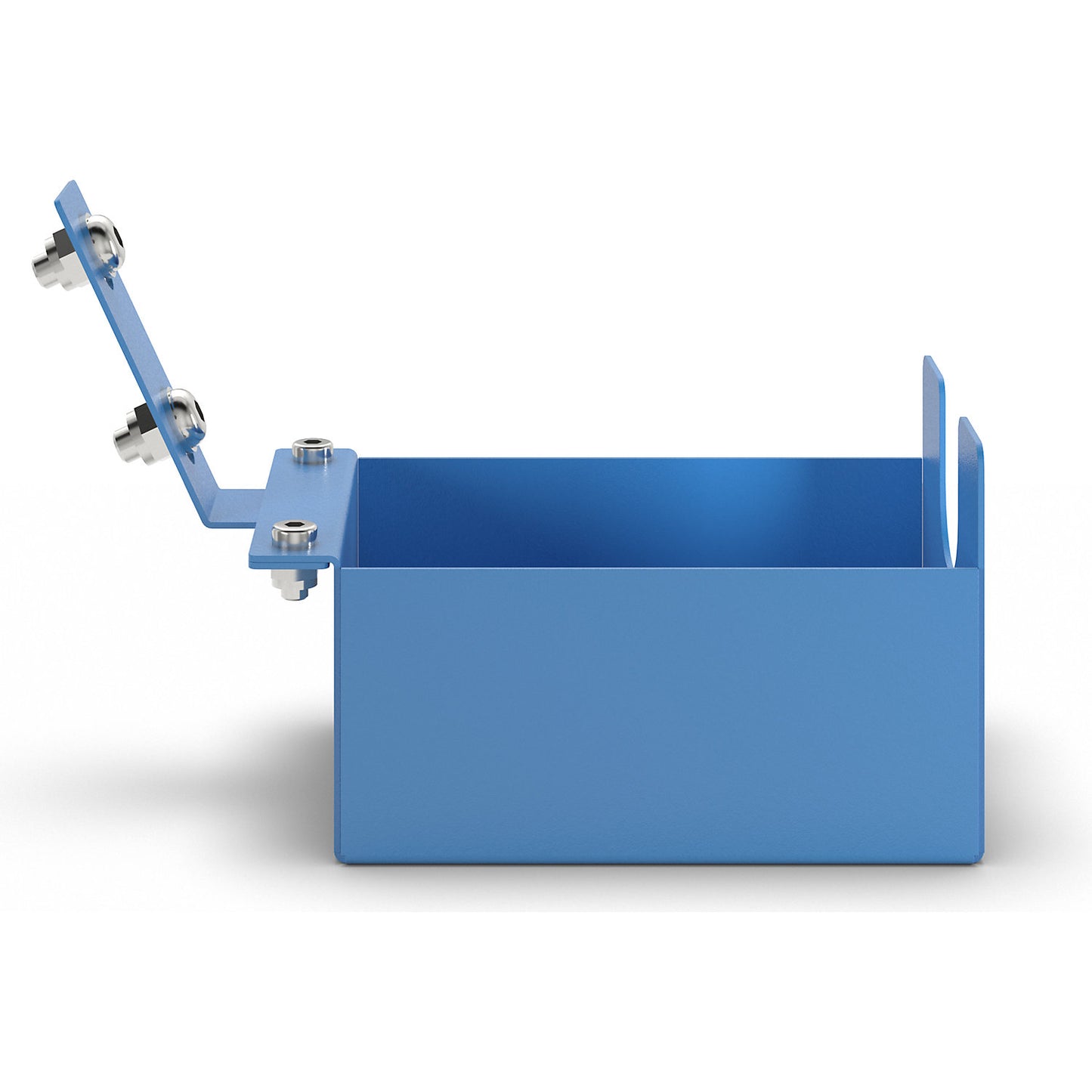 CustomLine holder for adhesive tape dispenser, for assembly trolleys and shelf trucks, for tape width 75 mm, light blue.