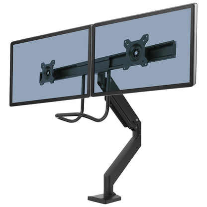 EPPA CROSSBAR monitor arm, swivel range 20°, HxWxD 830 x 160 x 230 mm, black.