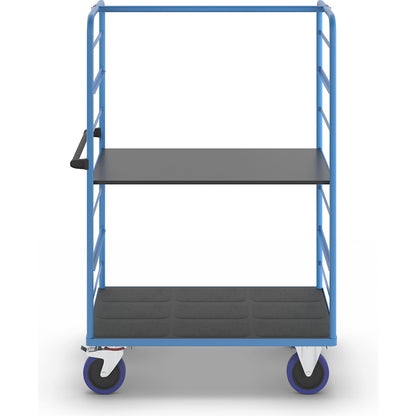 Shelf truck, 2 side panels, platform LxW 1175 x 800 mm, 2 shelves, fully elastic.