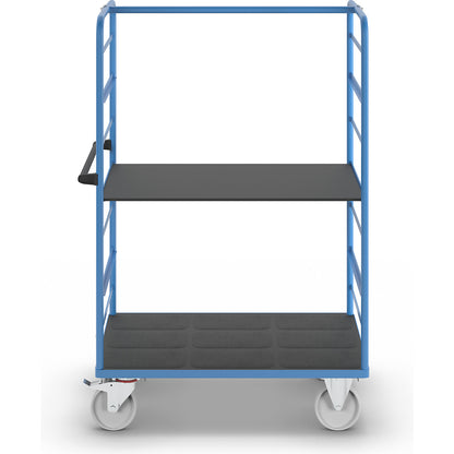 Shelf truck, 2 side panels, platform 1175 x 800 mm, 2 levels, nylon.