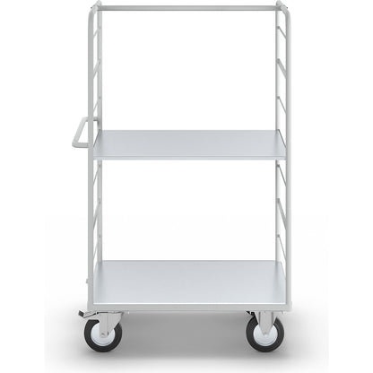 ESD shelf truck, with 2 sidewalls, loading area LxW 975 x 620 mm, 2 shelves.