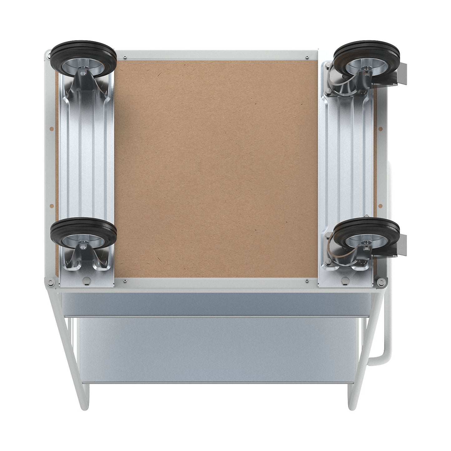 ESD shelf truck, with 2 sidewalls, loading area LxW 975 x 620 mm, 3 shelves.