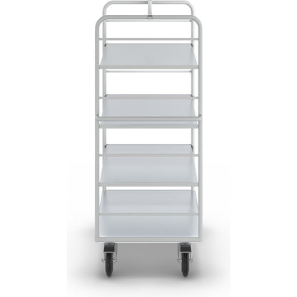 ESD shelf truck, with 2 sidewalls, loading area LxW 975 x 620 mm, 4 shelves.