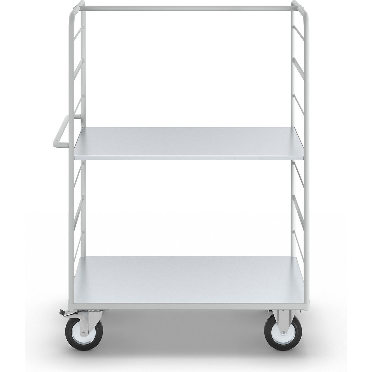 ESD shelf truck, with 2 sidewalls, loading area LxW 1175 x 720 mm, 2 shelves.