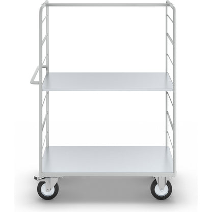 ESD shelf truck, with 2 sidewalls, loading area LxW 1175 x 720 mm, 2 shelves.