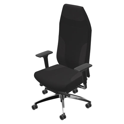 AdJust Protect 24h office chair, with arm rests and headrest, black.