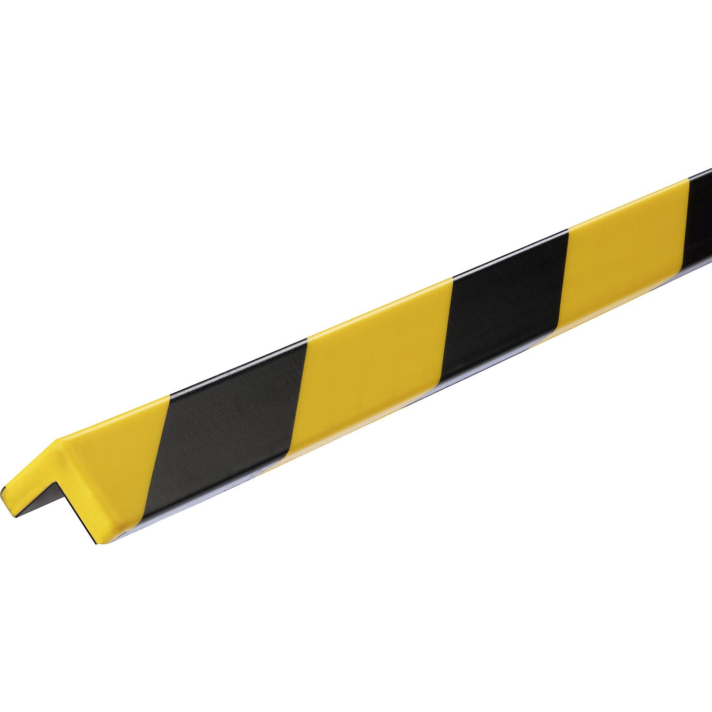 Corner protection profile, magnetic, type C20, 1 m profile, WxH 25 x 25 mm, black / yellow.