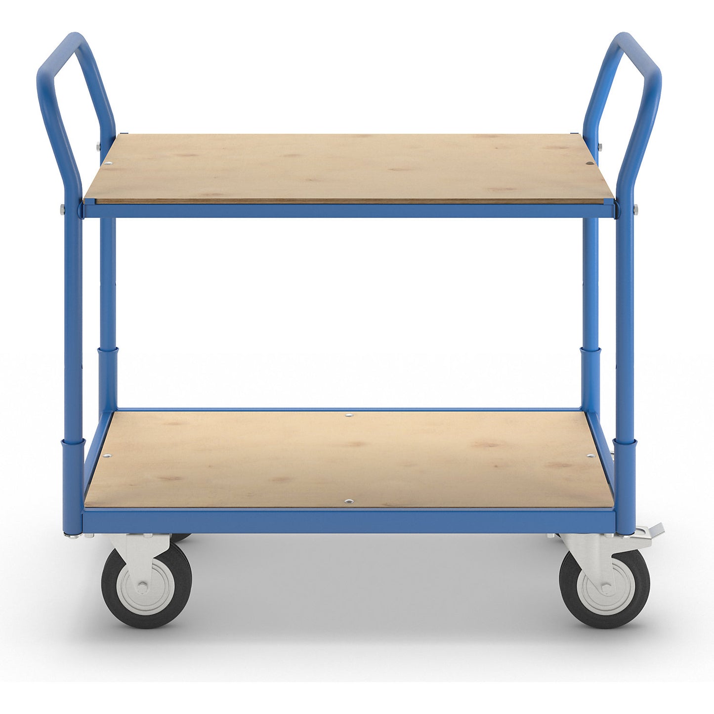 Flex table trolley, max. load 200 kg, 2 shelves.