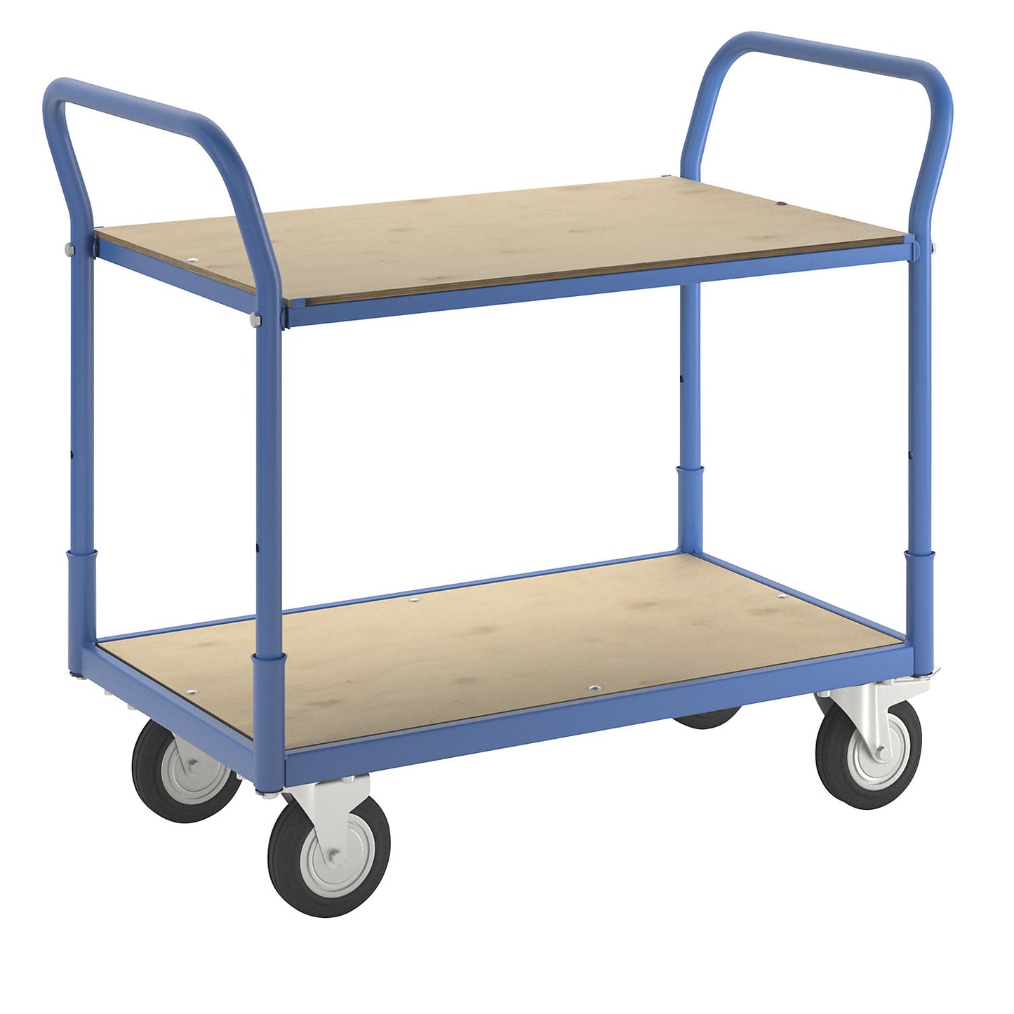 Flex table trolley, max. load 200 kg, 2 shelves.