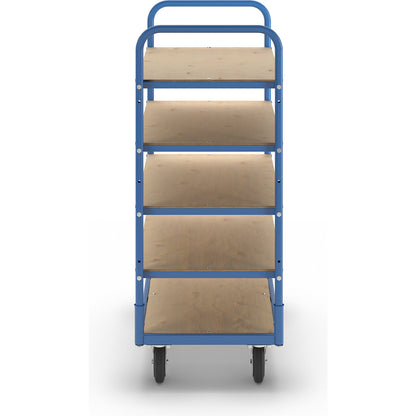 Flex shelf truck, max. load 300 kg, 5 shelves.