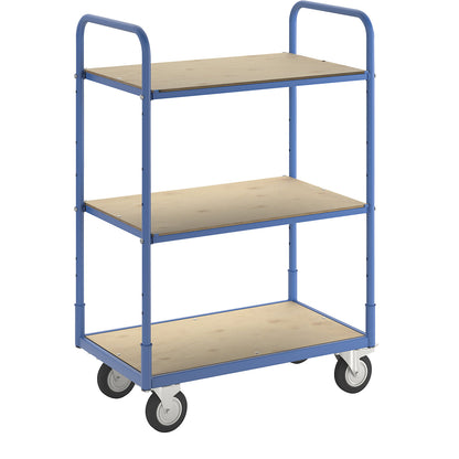 Flex shelf truck, max. load 300 kg, 3 shelves.