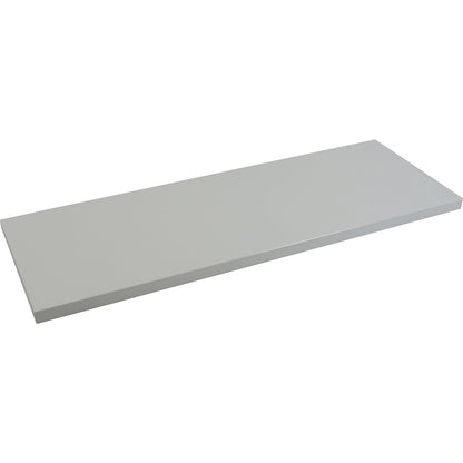 Storage shelf for workbench, width 500 mm, light grey RAL 7035.