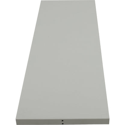 Storage shelf for workbench, width 500 mm, light grey RAL 7035.