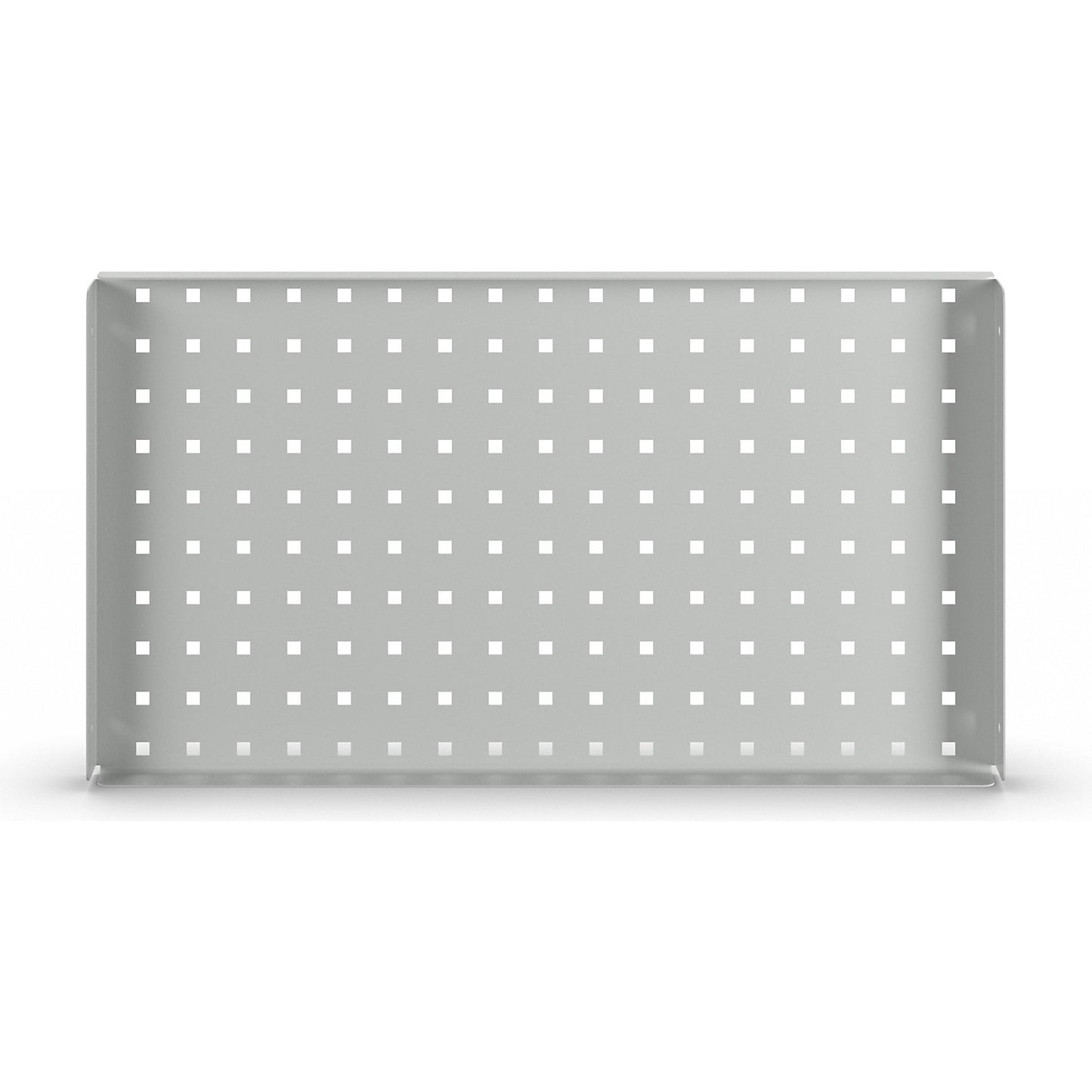 Perforated panel, for electrically height-adjustable work table eurokraft pro, light grey RAL 7035.