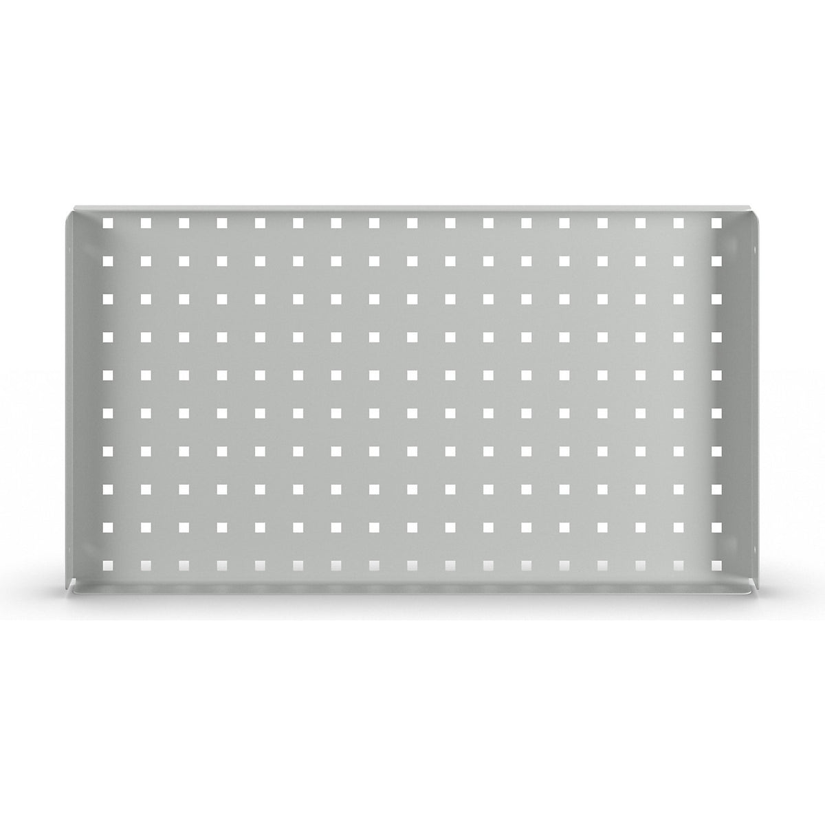 Perforated panel, for electrically height-adjustable work table eurokraft pro, light grey RAL 7035.