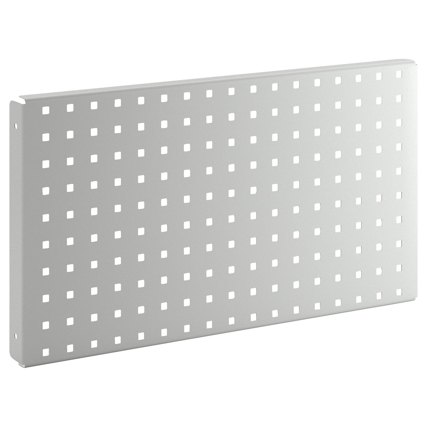 Perforated panel, for electrically height-adjustable work table eurokraft pro, light grey RAL 7035.