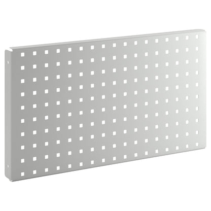 Perforated panel, for electrically height-adjustable work table eurokraft pro, light grey RAL 7035.